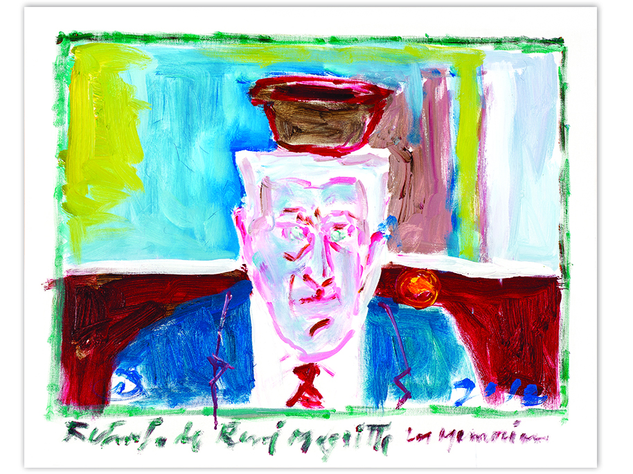 "Retrato de Rene Magritte in memoriam"